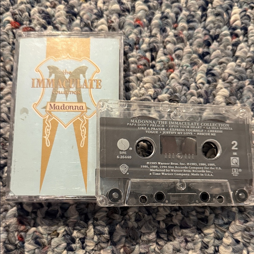 Madonna The Immaculate Collection Cassette Tape
